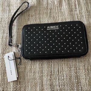 Aimee Kestenberg Black Studded Wallet
